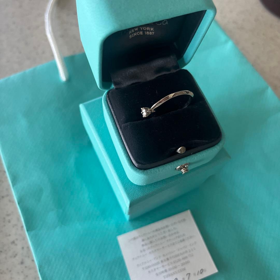 期間限定お値下げ！美品 未使用Tiffany ダイヤモンドプラチナリング