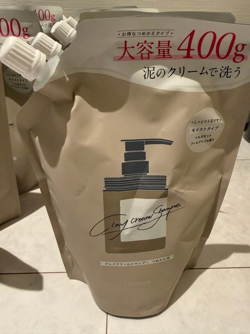 cocone クレイクリームシャンプー 詰め替え400g×12個