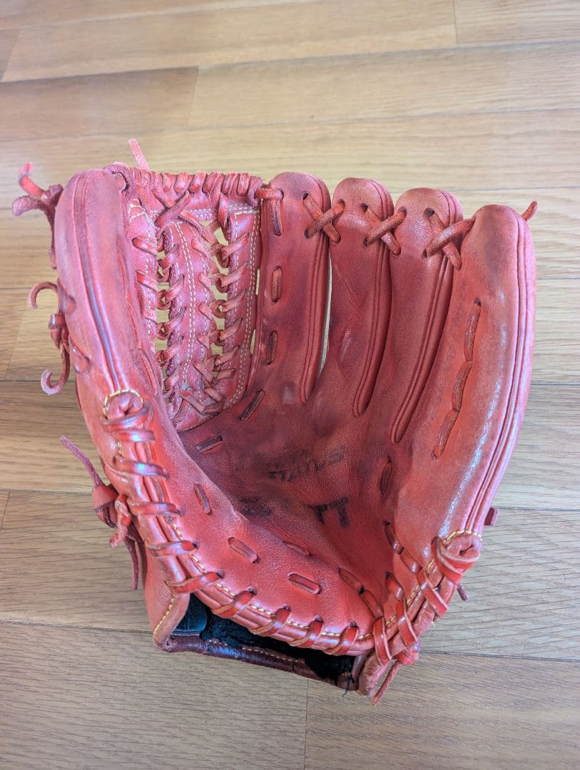 ゼット　軟式野球　内野手　野球　軟式　グラブ　グローブ　オレンジ　レッド　国産