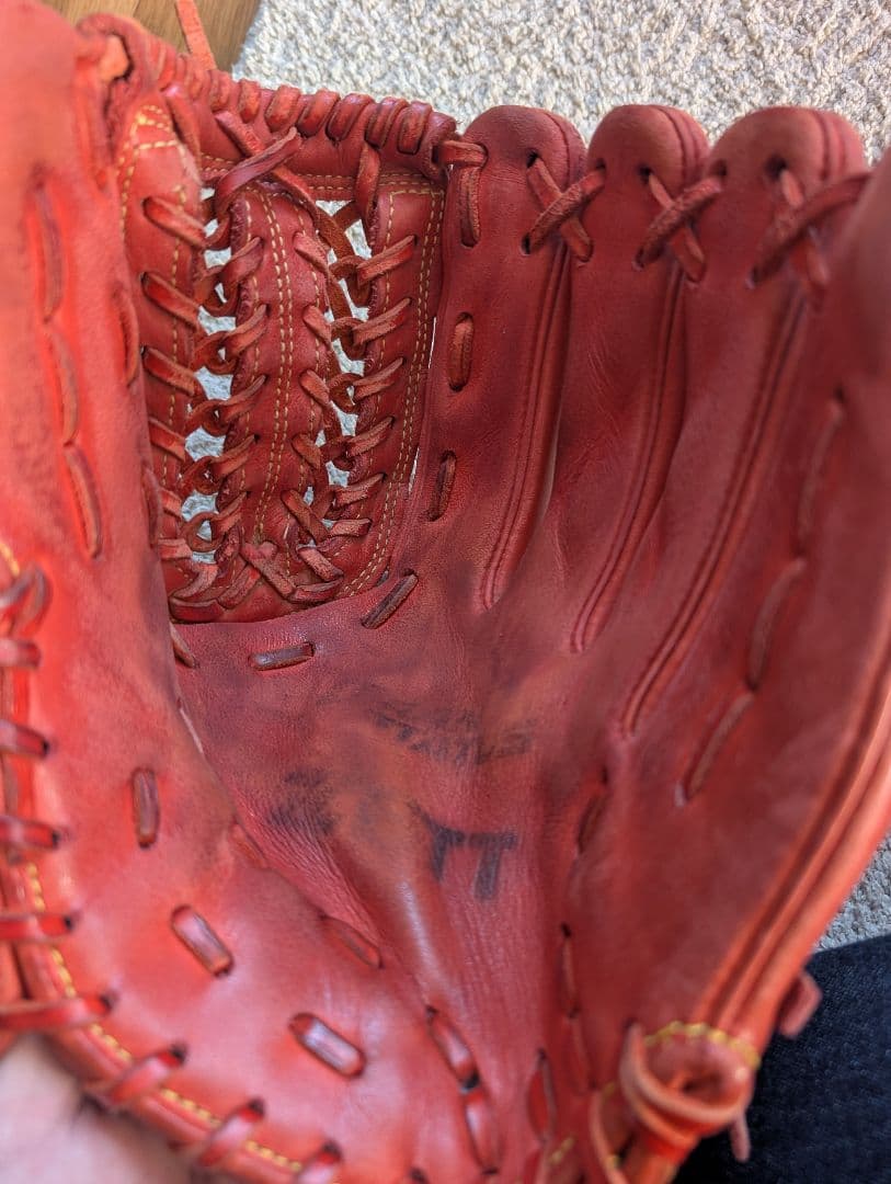 ゼット　軟式野球　内野手　野球　軟式　グラブ　グローブ　オレンジ　レッド　国産