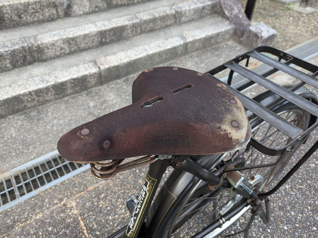 ナショナル　実用車　昭和　レトロ　自転車 ロッドブレーキ　ビンテージ