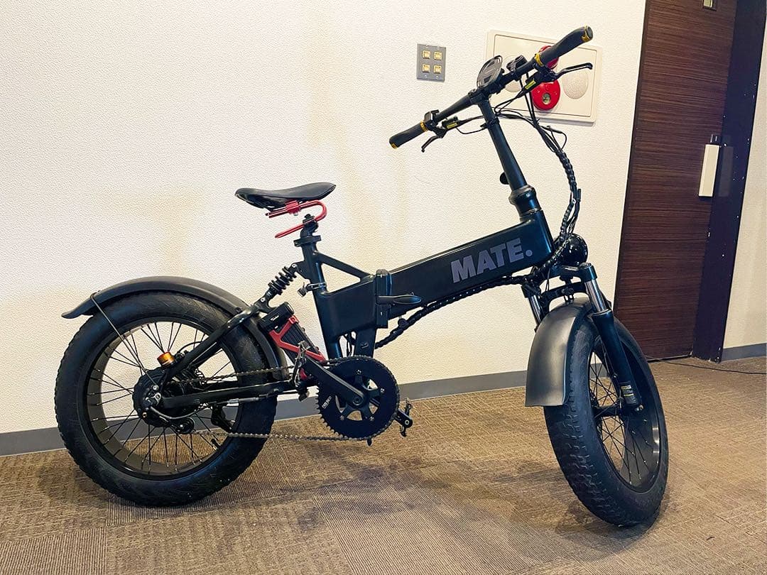 MATE 折りたたみ自転車 ブラック