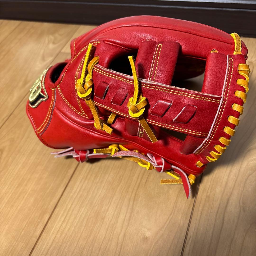 中古 ウィルソンスタッフ DK型 軟式 内野手 グラブ 全紐交換済