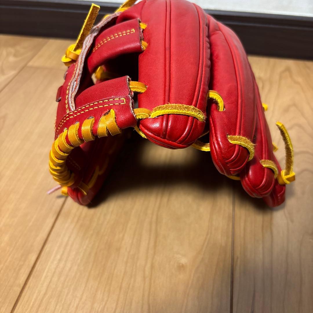 中古 ウィルソンスタッフ DK型 軟式 内野手 グラブ 全紐交換済
