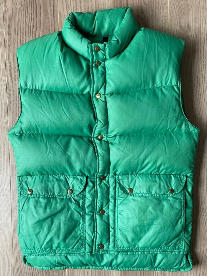 CAMP7 70s 80s ダウンベスト　USA製　シェラ　パタゴニア　グリーン