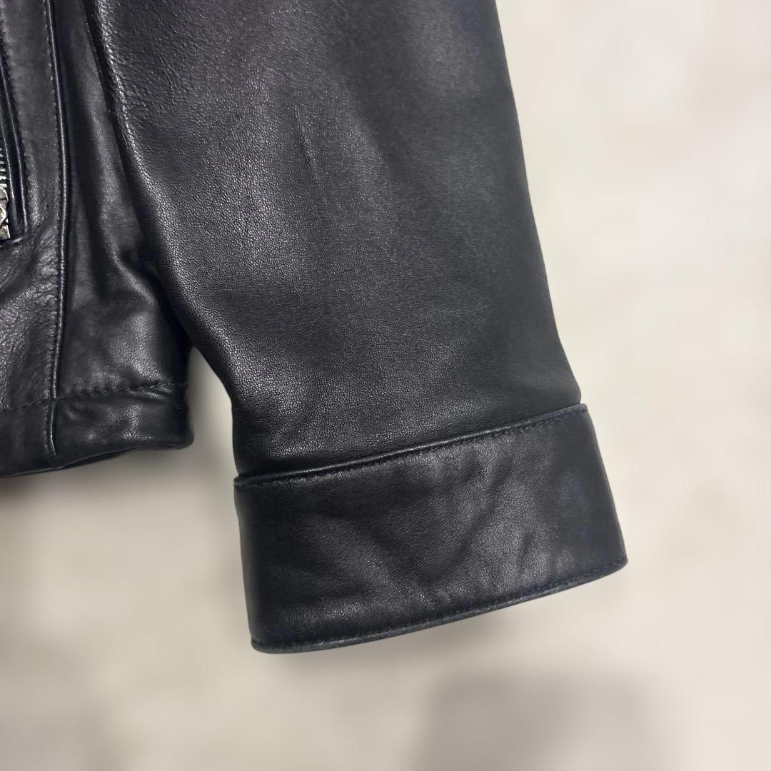 MICHAEL KORS ブラック シングルライダースジャケット Mサイズ