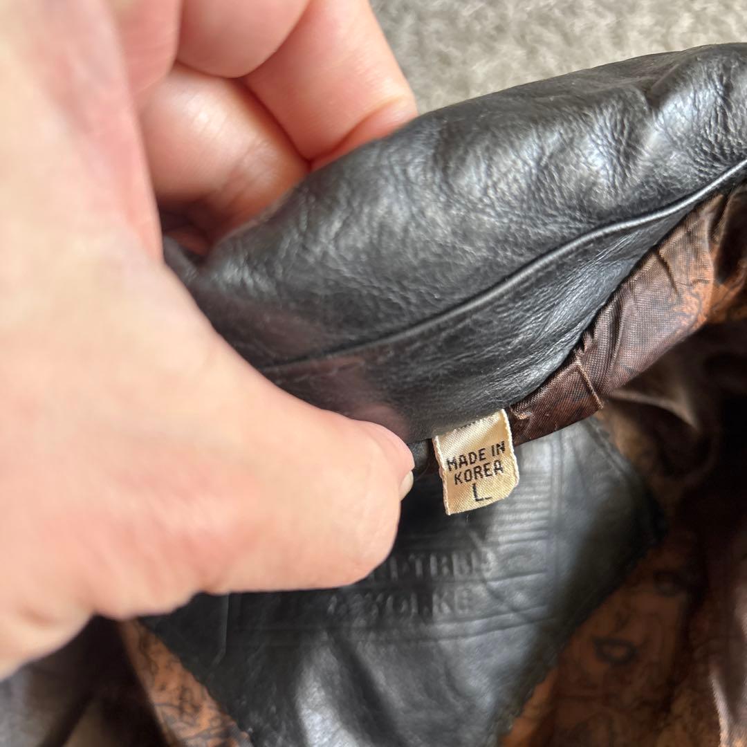 ジャケット・アウター 90s Sheep Leather A-2 G-1 flight Vintage