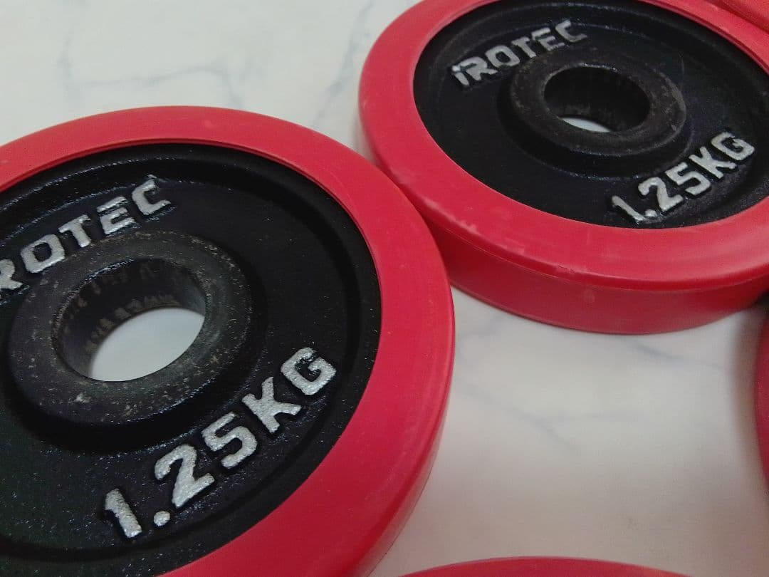 iROTEC ラバー付 ダンベル プレート 合計約20kg アイロテック ⑤