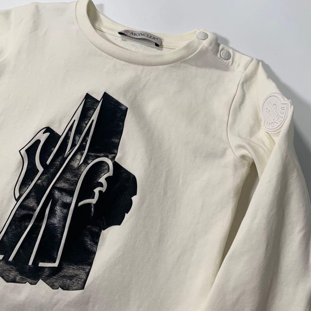 ヒ*ロ様 MONCLER モンクレール ロゴ プリント カットソーTシャツ ロン