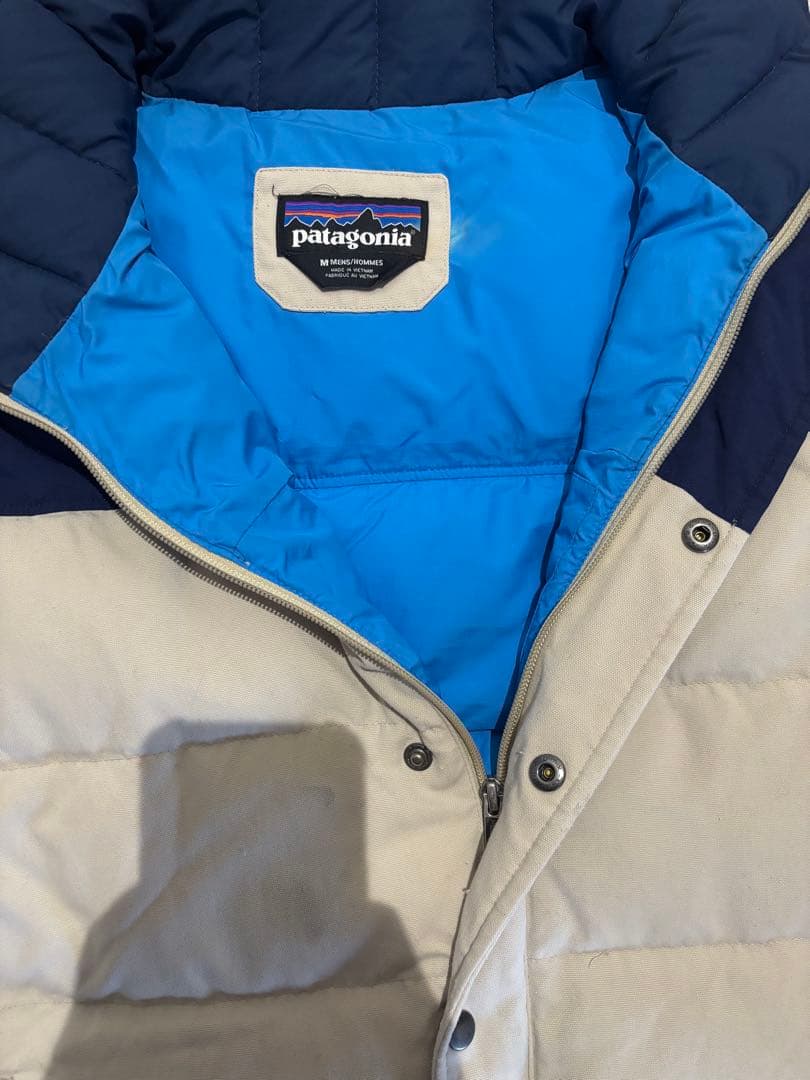 N*U様 【希少】 00s~ Patagonia ダウンベスト ツートーンカラー