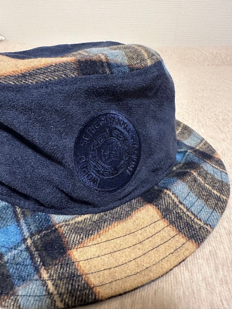 KITH バケットハット ネイビー チェック柄