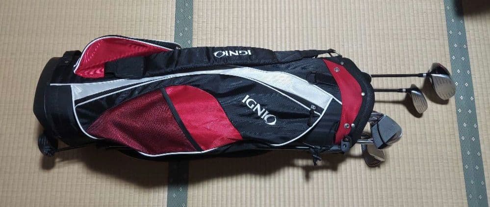 【送料込み】IGNIO 超軽量キャディバッグ 付き初級者セット