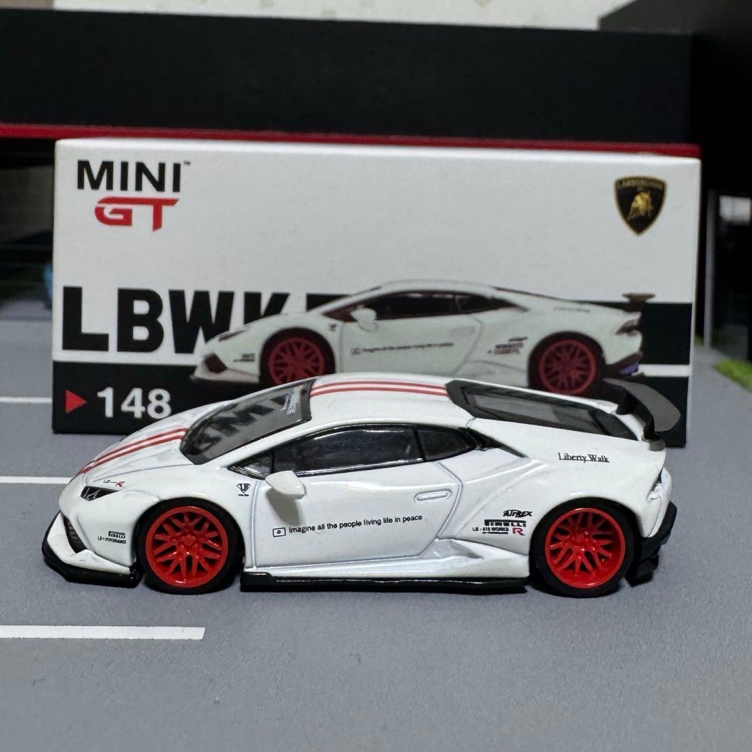 minigt lbwk lamborghinihuracan White・Red