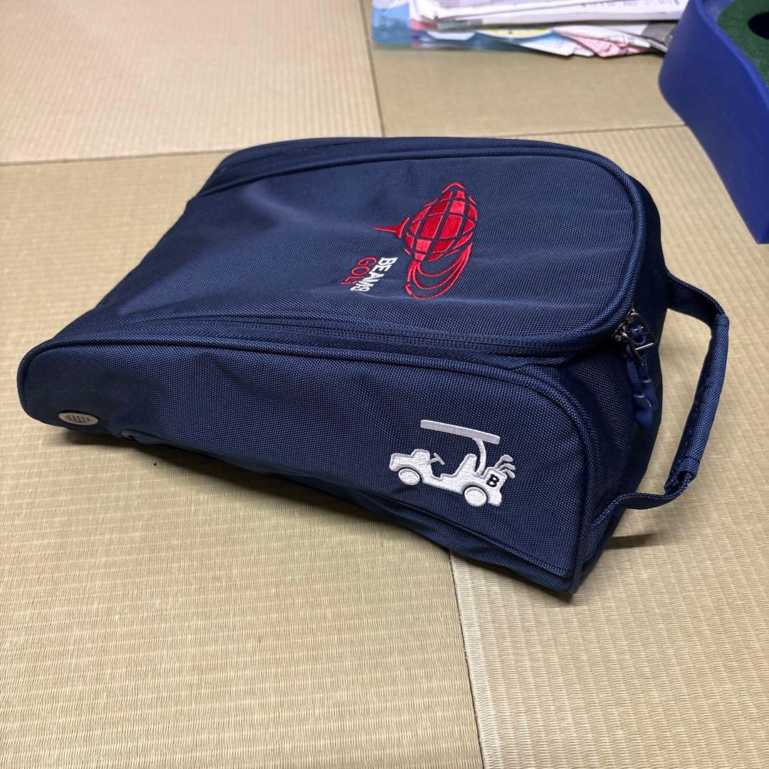 BEAMS GOLF ネイビー シューズケース