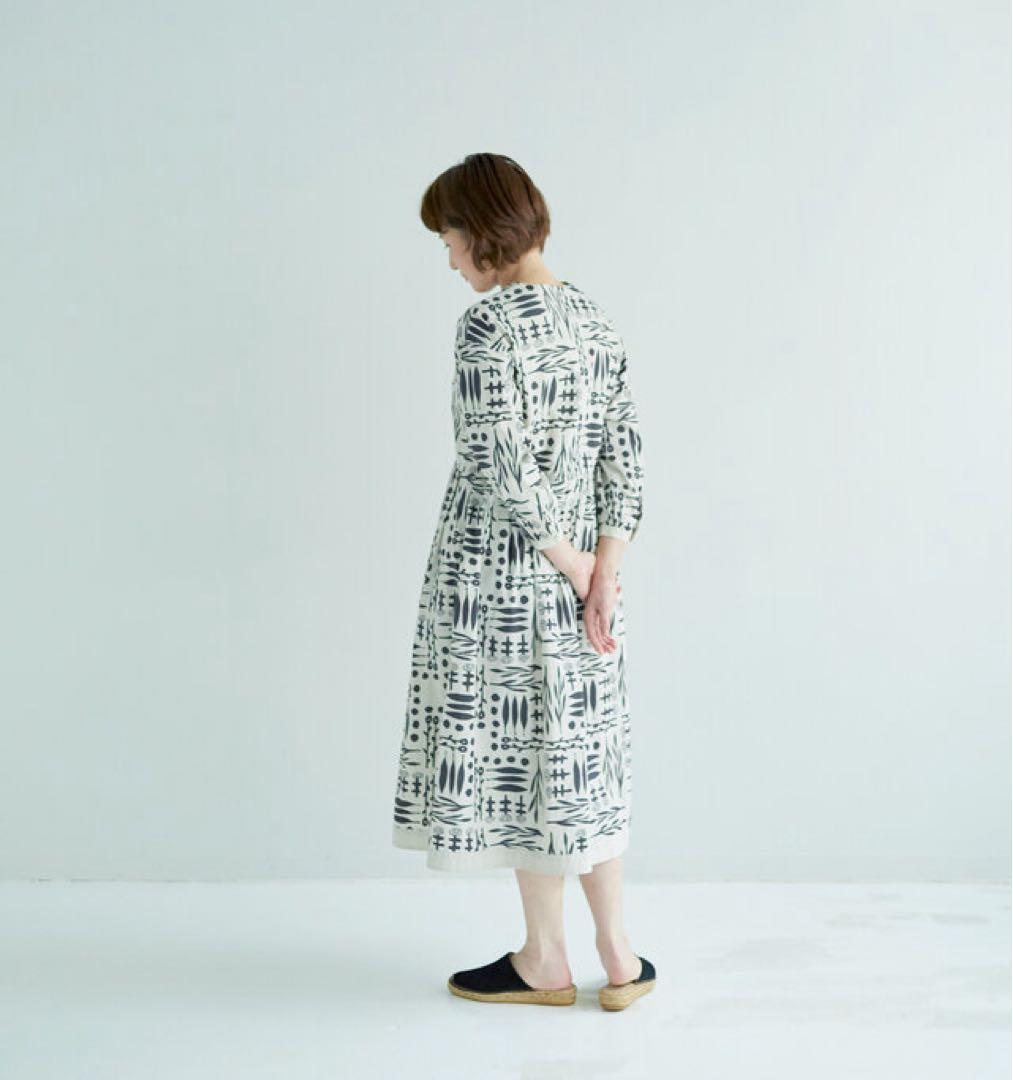 【超美品】GRANDMA MAMA DAUGHTERオリジナルプリントワンピース