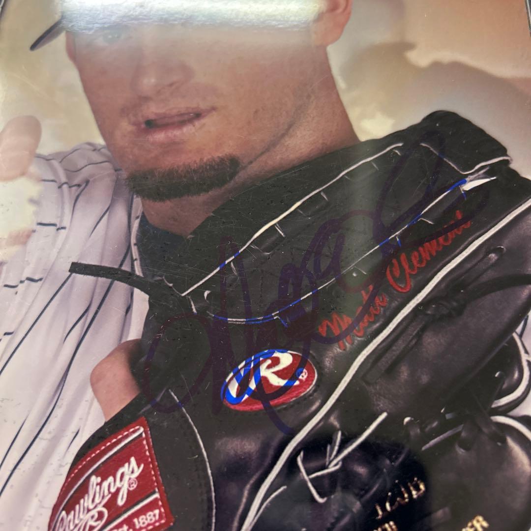 MLB  マットクレメント　直筆サイン入りフォト　シカゴカブス