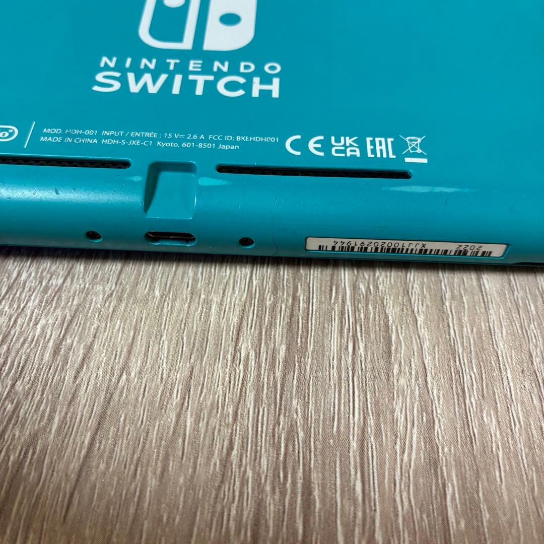 【ジャンク品】Switch Lite ターコイズ 青画面 部品取り
