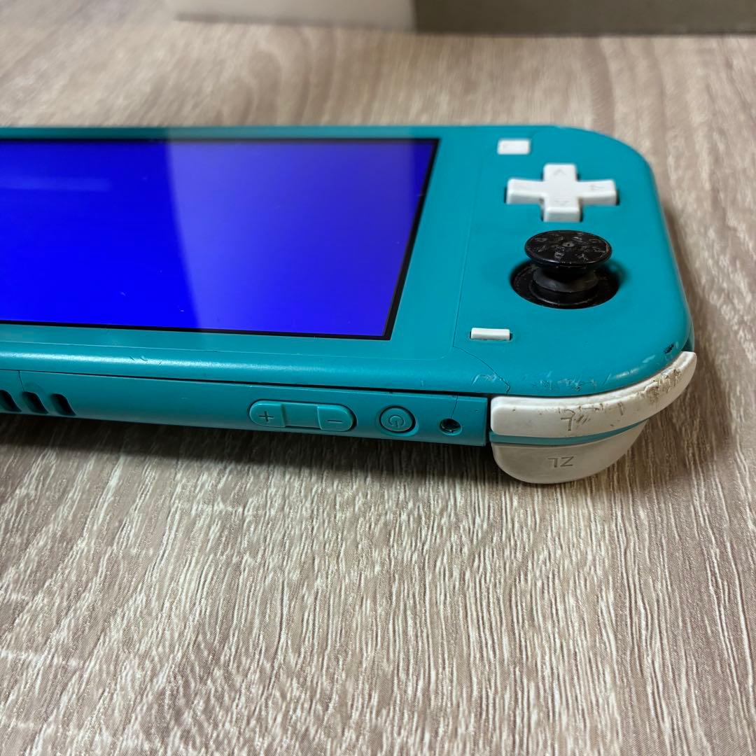 【ジャンク品】Switch Lite ターコイズ 青画面 部品取り