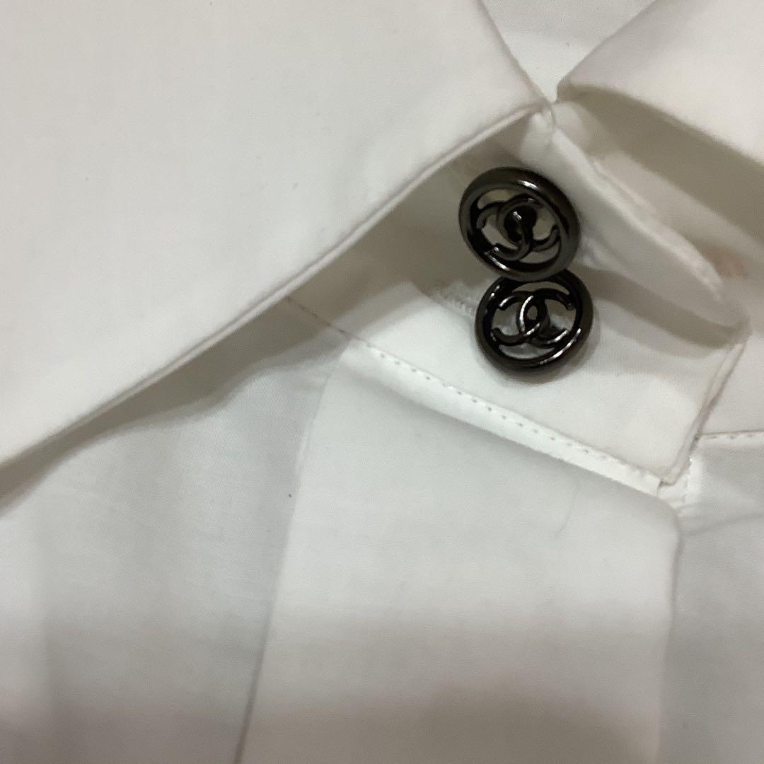 シャネル CHANEL ビッグリボン ブラウス ホワイト 38 P60861