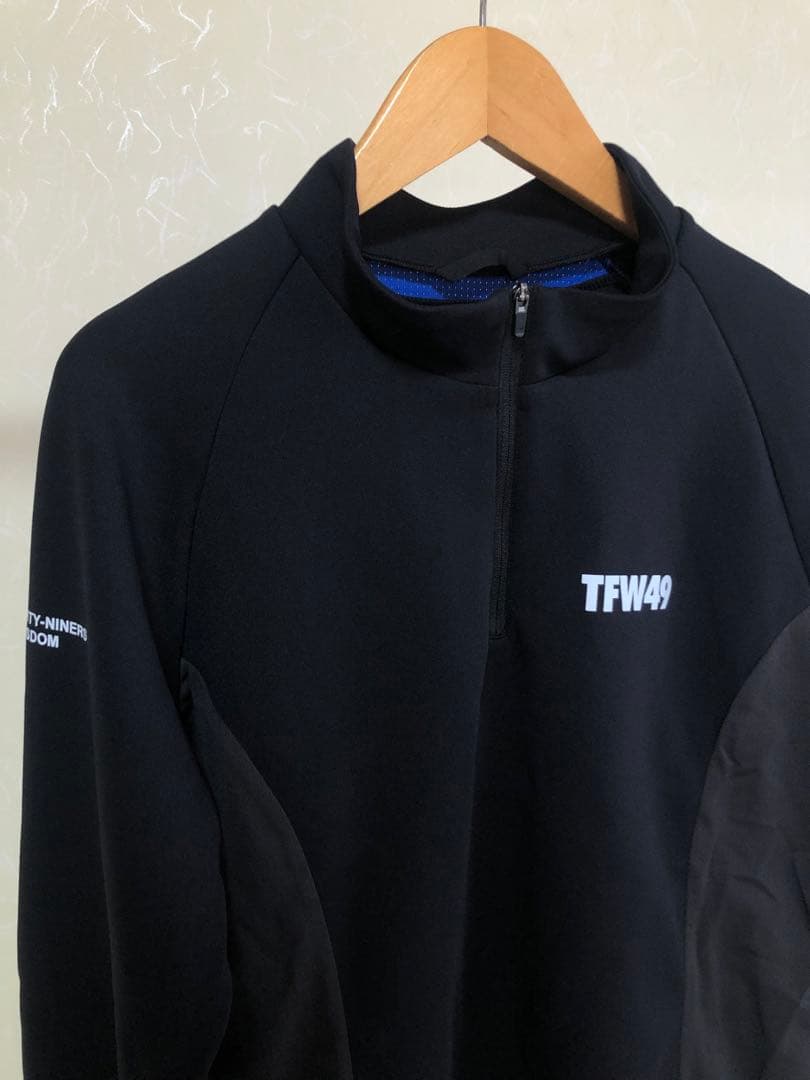 TFW49 MOCK NECK HALF ZIP サイズM ブラック