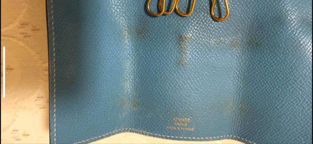 神戸様　HERMES エルメス　べアン　キーケース　 ブルージーン