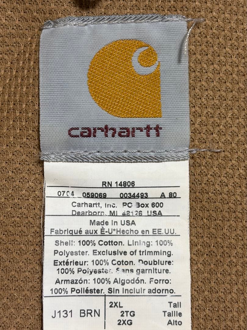 USA製 Carhartt ダック地 アクティブジャケット オーバーサイズ