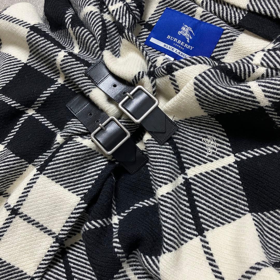 【美品✨希少】 BURBERRY BLUE LABEL フードポンチョ ショール