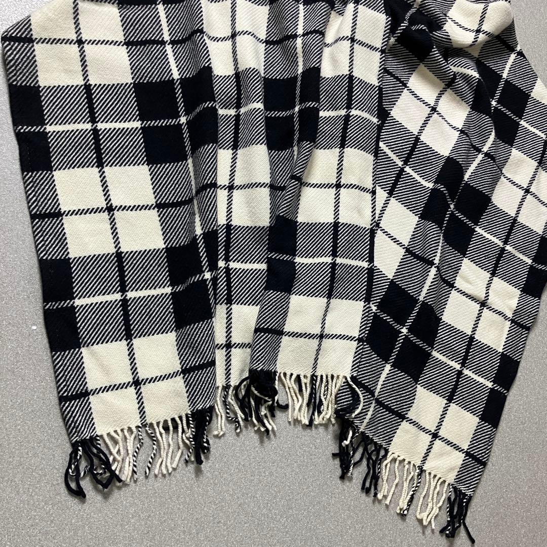 【美品✨希少】 BURBERRY BLUE LABEL フードポンチョ ショール