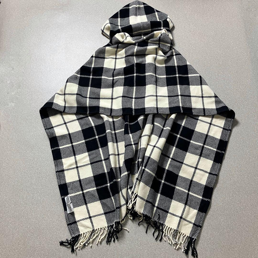 【美品✨希少】 BURBERRY BLUE LABEL フードポンチョ ショール