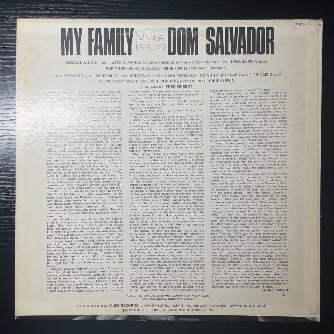 洋楽 DOM SALVADOR / MY FAMILY