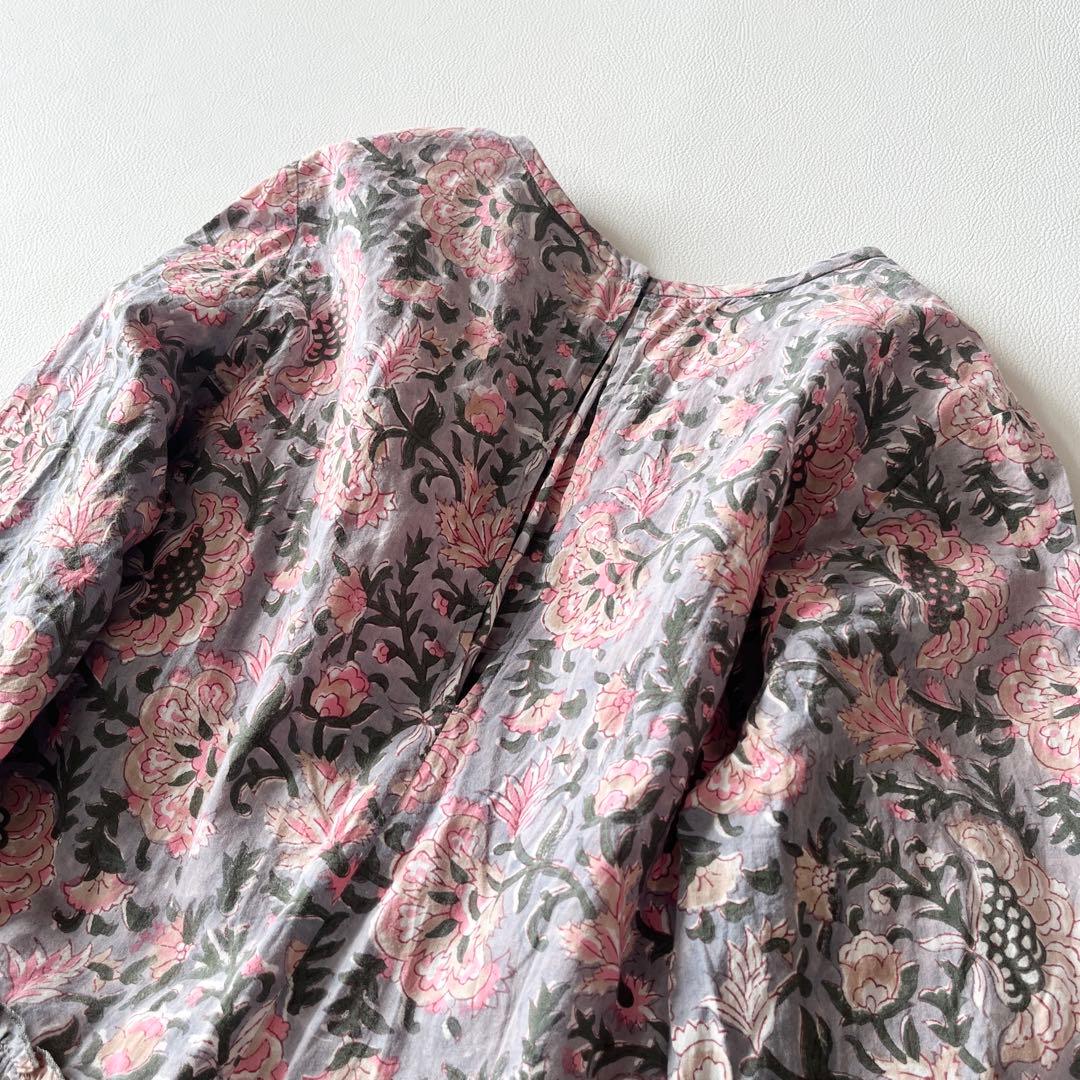 ▼23ss✨H.A.O ハオ Block Print Dress ワンピース