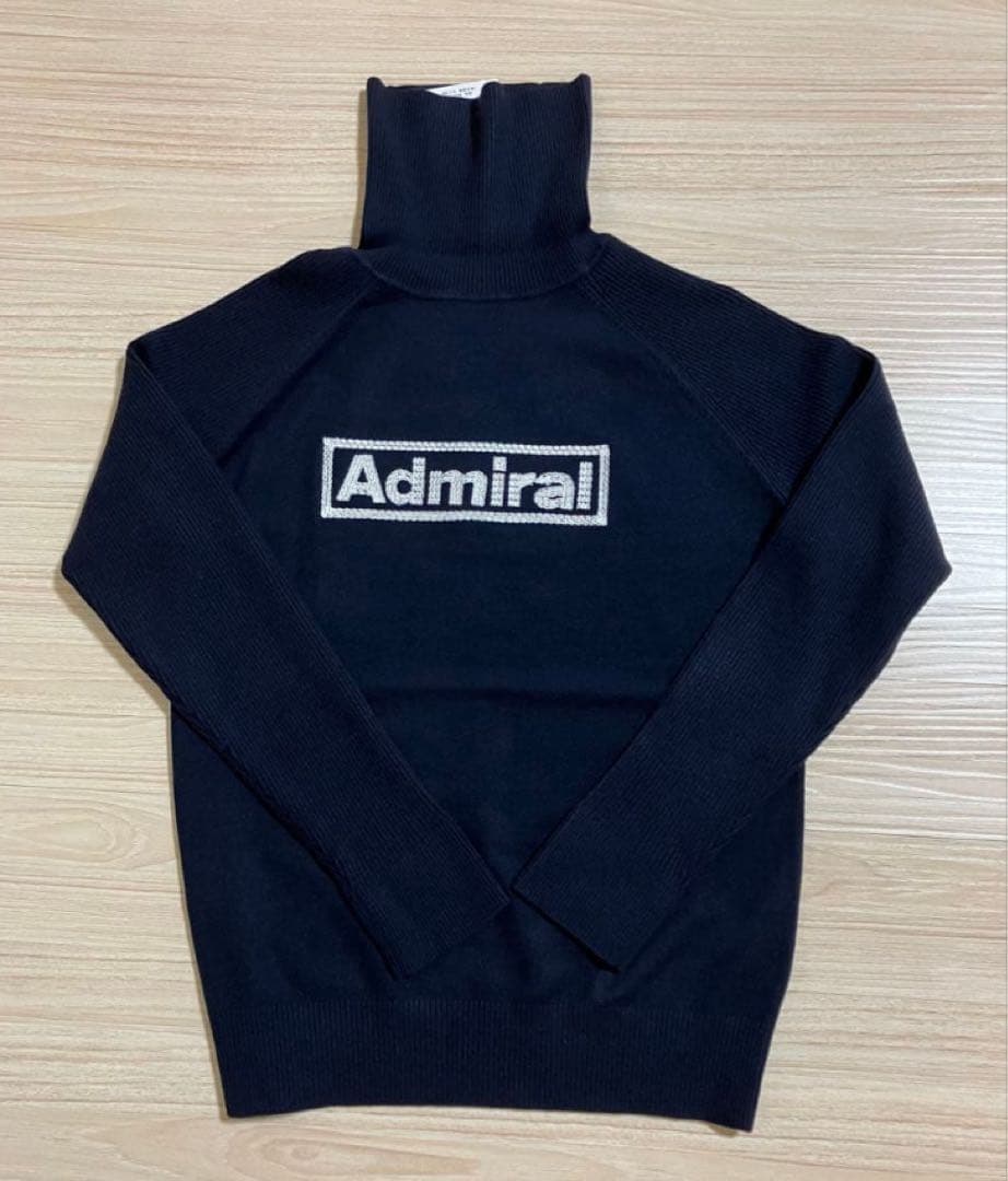 Admiral ネイビー タートルネックセーター