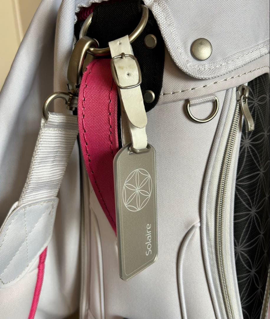 CALLAWAY Solaire レディースゴルフキャディバッグ 軽量白黒ピンク