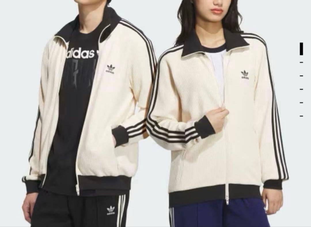 【美品】adidas originals　ワッフルトラックジャケット　ホワイトL