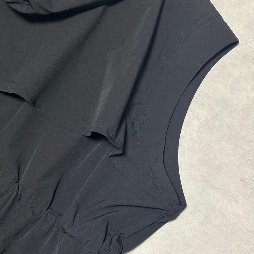 美品✨ビアズリー 撥水フーディジレ 黒 フリー ロング丈