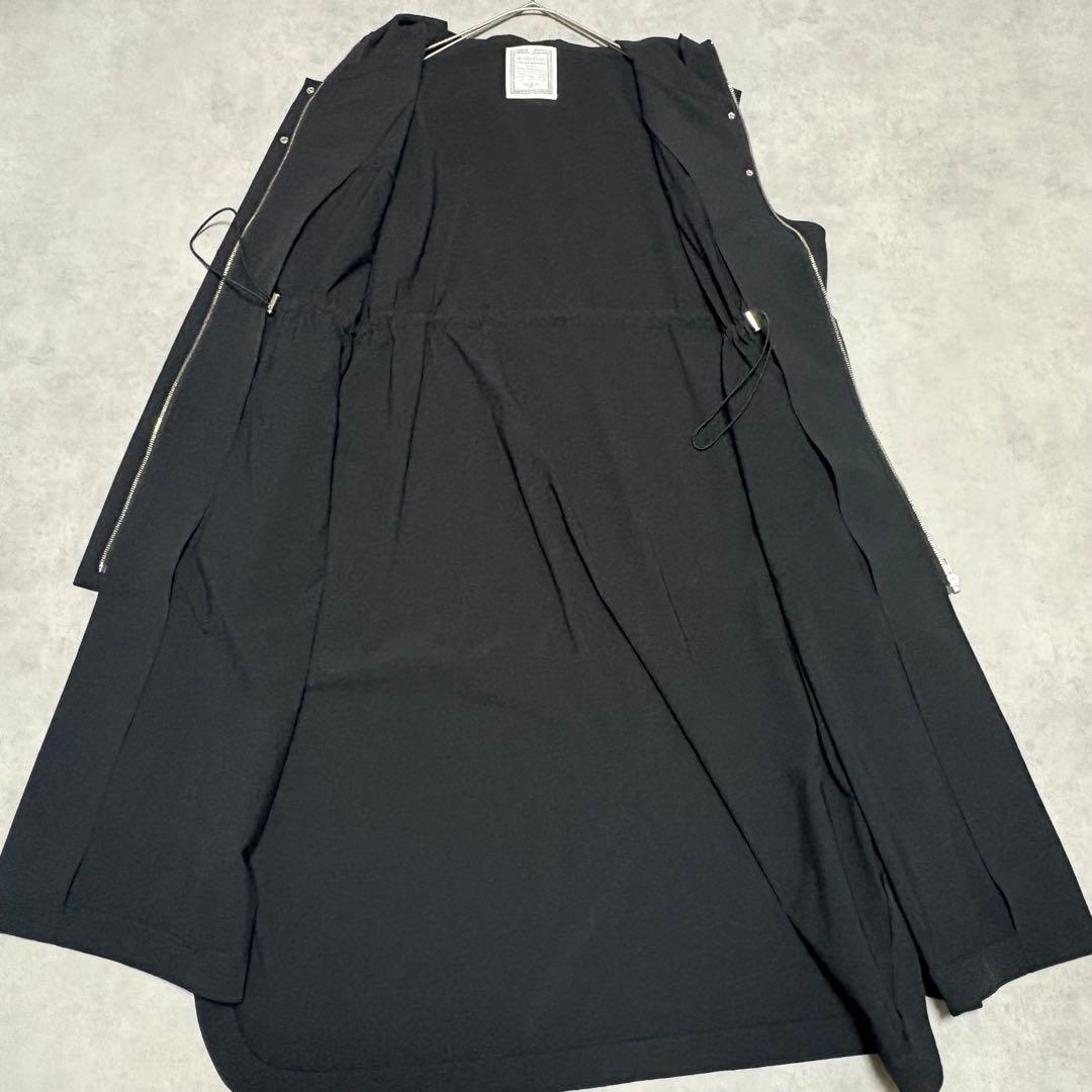 美品✨ビアズリー 撥水フーディジレ 黒 フリー ロング丈
