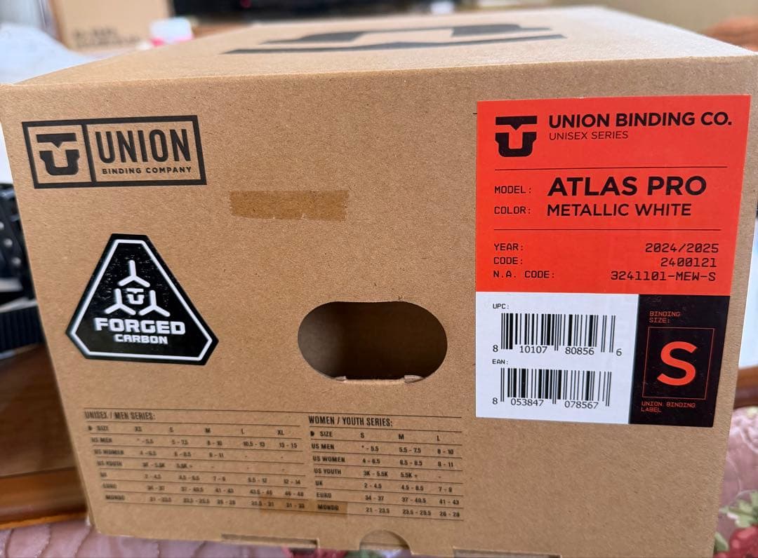 UNION ATLAS PRO ビンディング ホワイト/ Sサイズ
