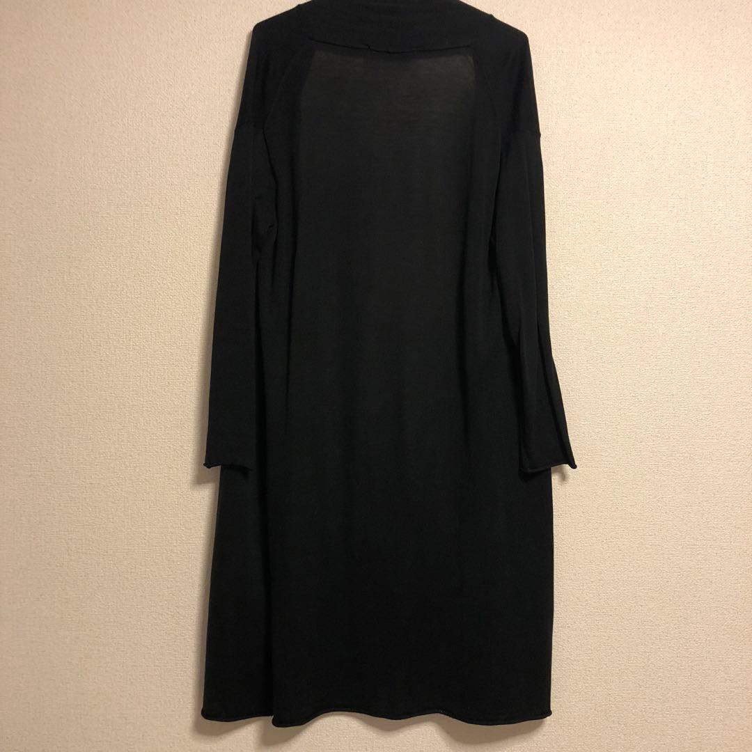 evameva エヴァムエヴァ　silk cotton robe 羽織りブラック