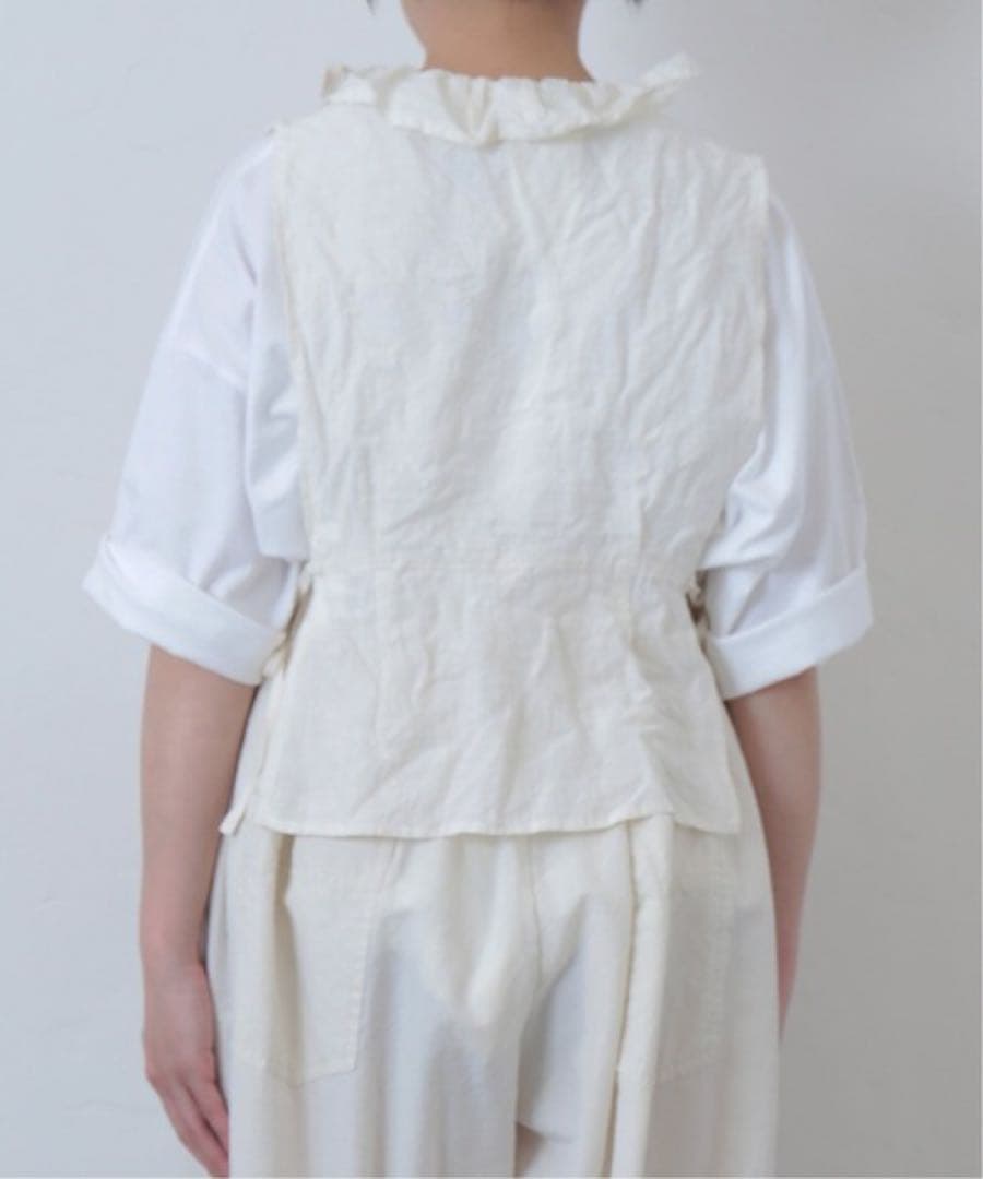 journal standard luxe リネン ワッシャー フリルジレ