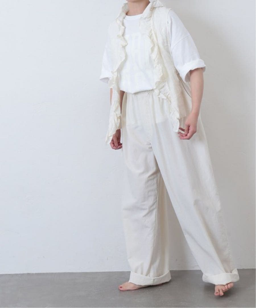 journal standard luxe リネン ワッシャー フリルジレ