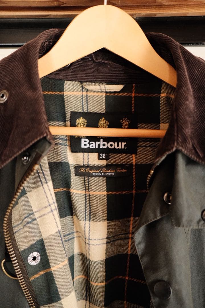 最終価格 Barbour SL SPEY スペイ セージ フード付き