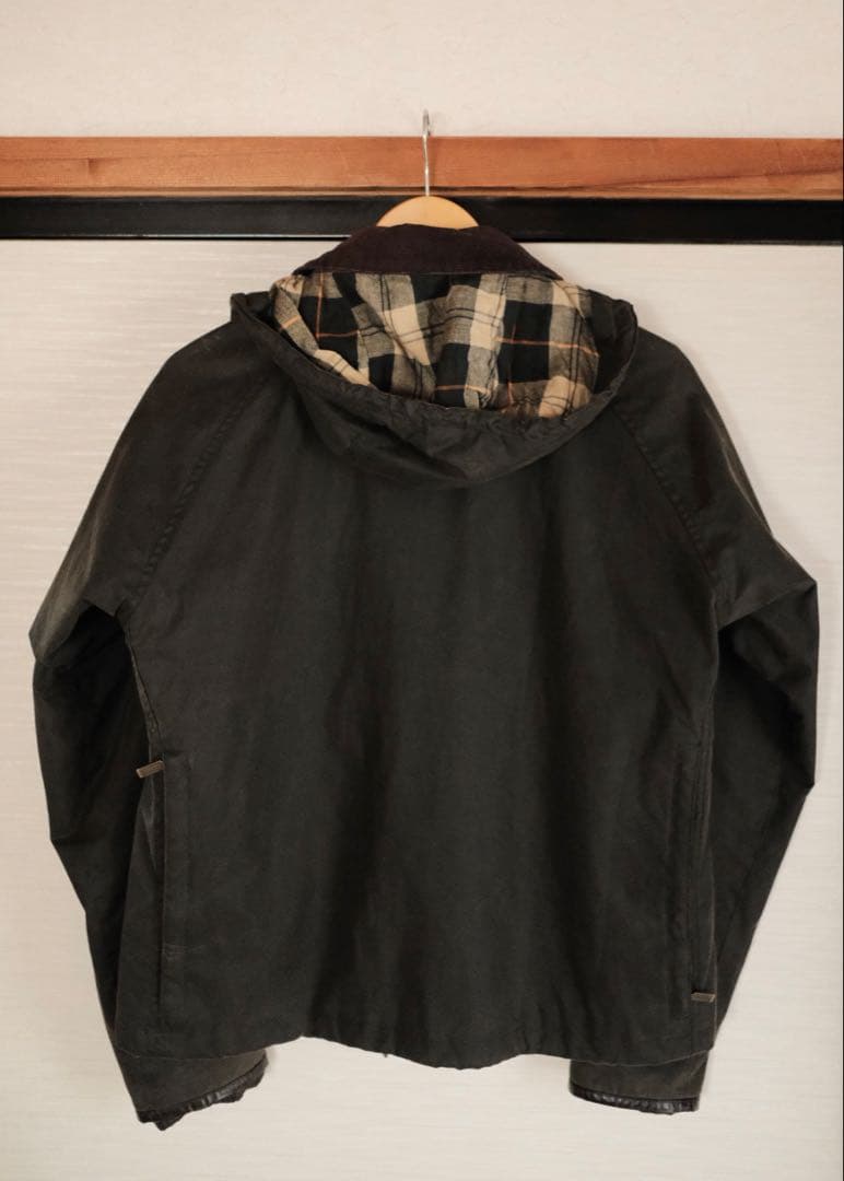 最終価格 Barbour SL SPEY スペイ セージ フード付き