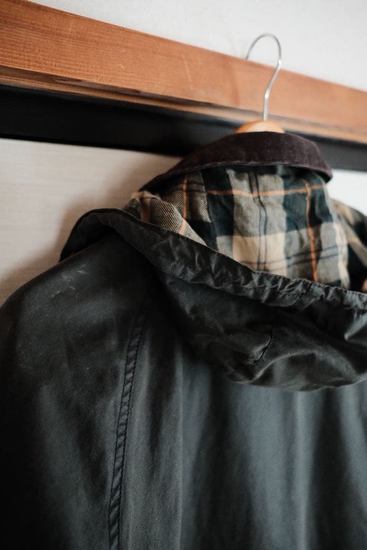 最終価格 Barbour SL SPEY スペイ セージ フード付き