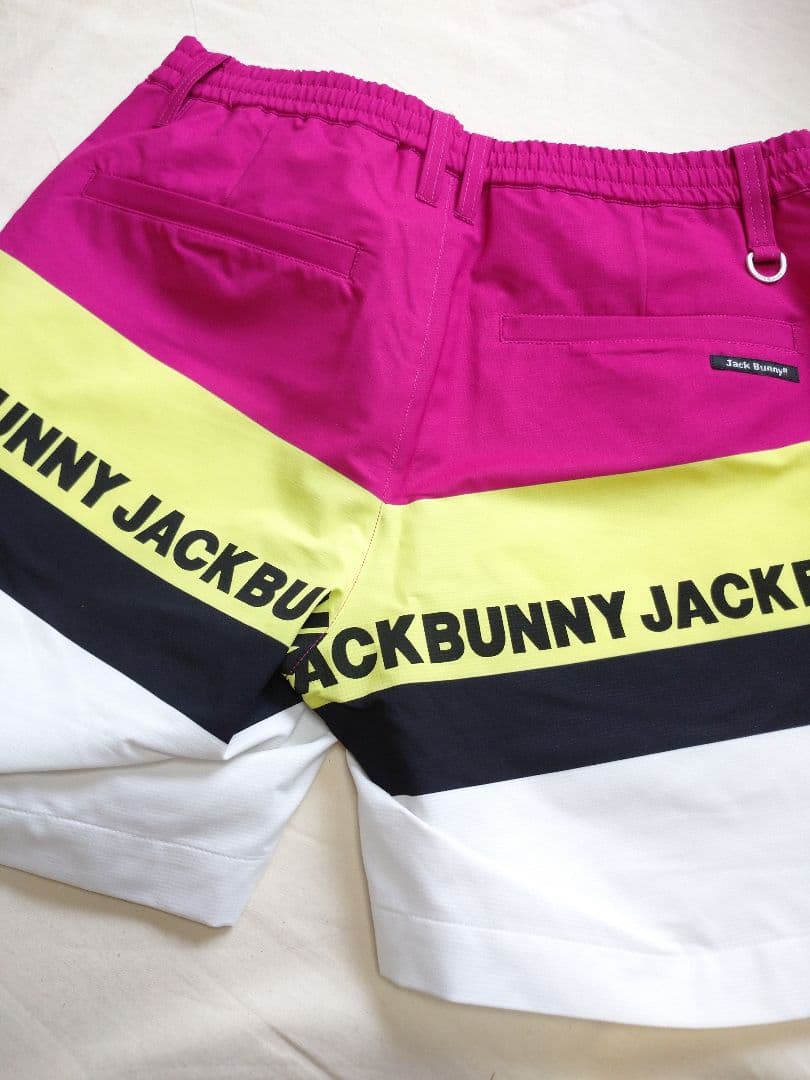 ピンク Lサイズ5 ジャックバニー ショートパンツ メンズ ゴルフウェア