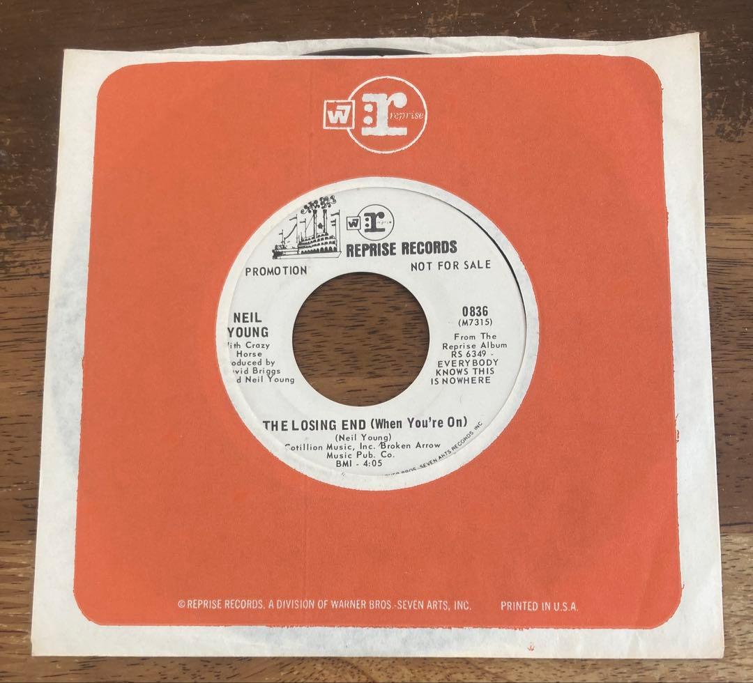 ■最高音質轟音USオリジナル白ラベルプロモ7インチ■NEIL YOUNG wit