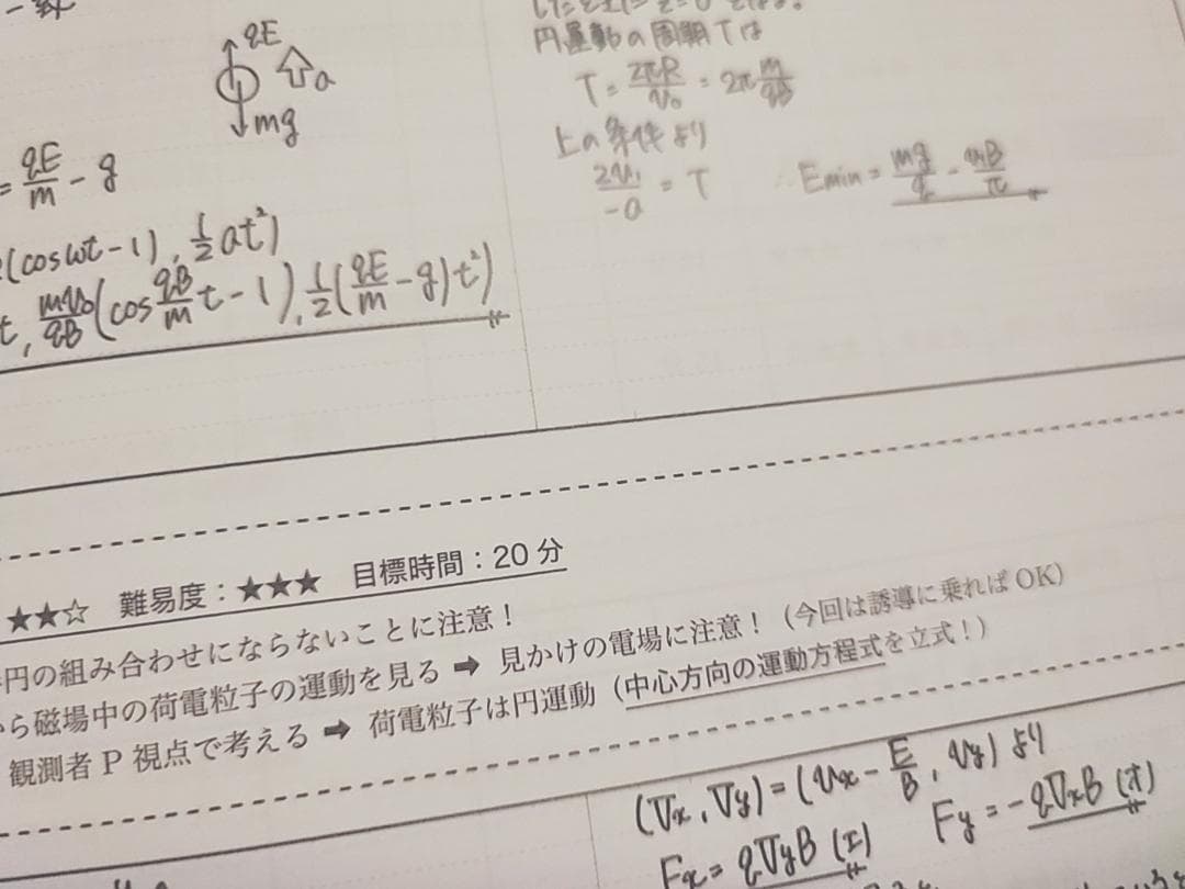 鉄緑会による24年高3物理 物理の登竜門手書き解答集　駿台　河合塾
