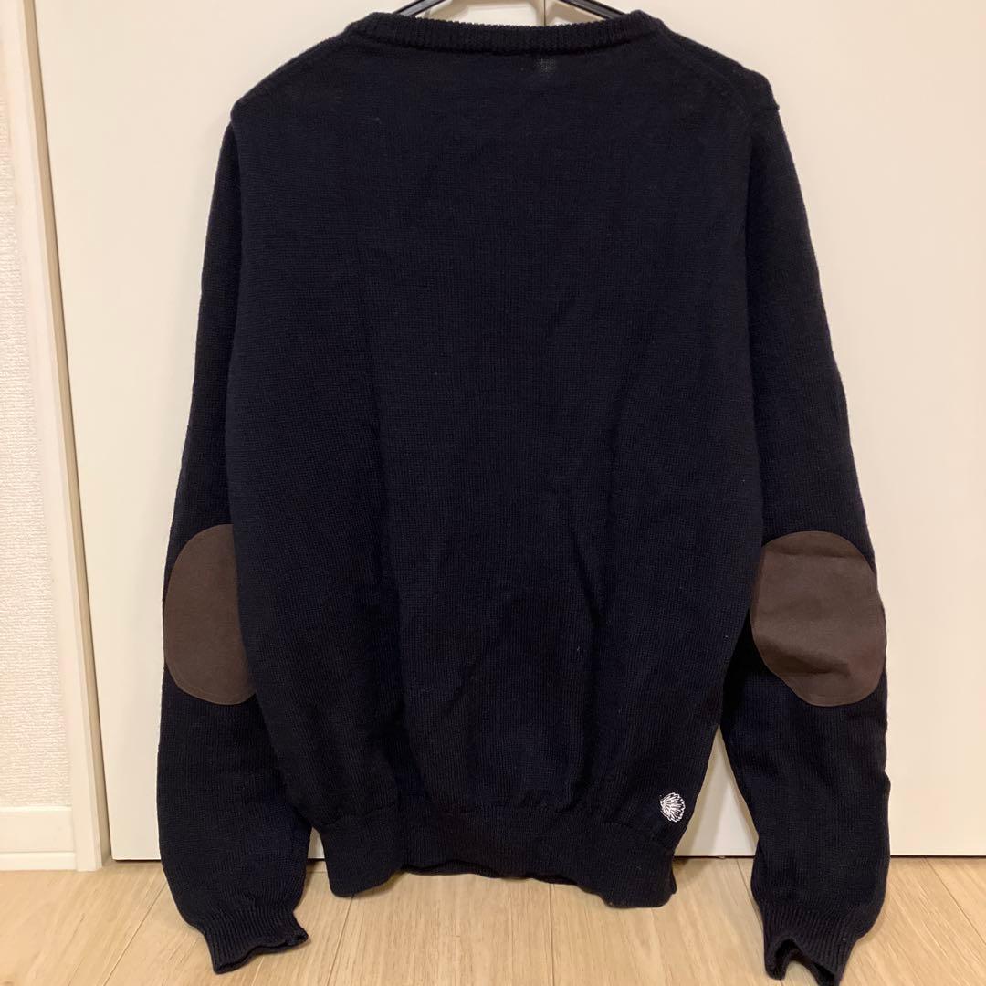 clubhaus Elbow Patched Sweate サイズM ネイビー
