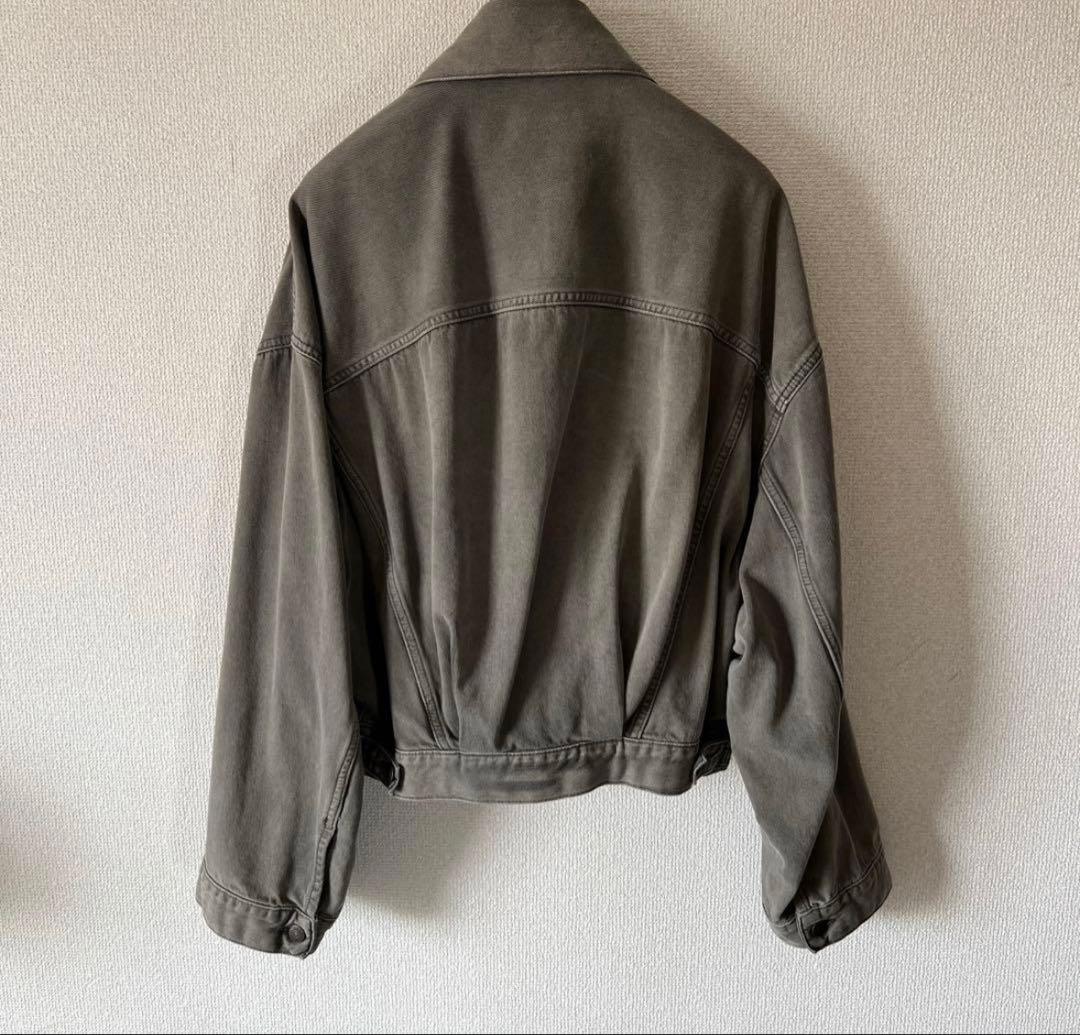 acne studios クロップドデニムジャケット ウォッシュド ブラック