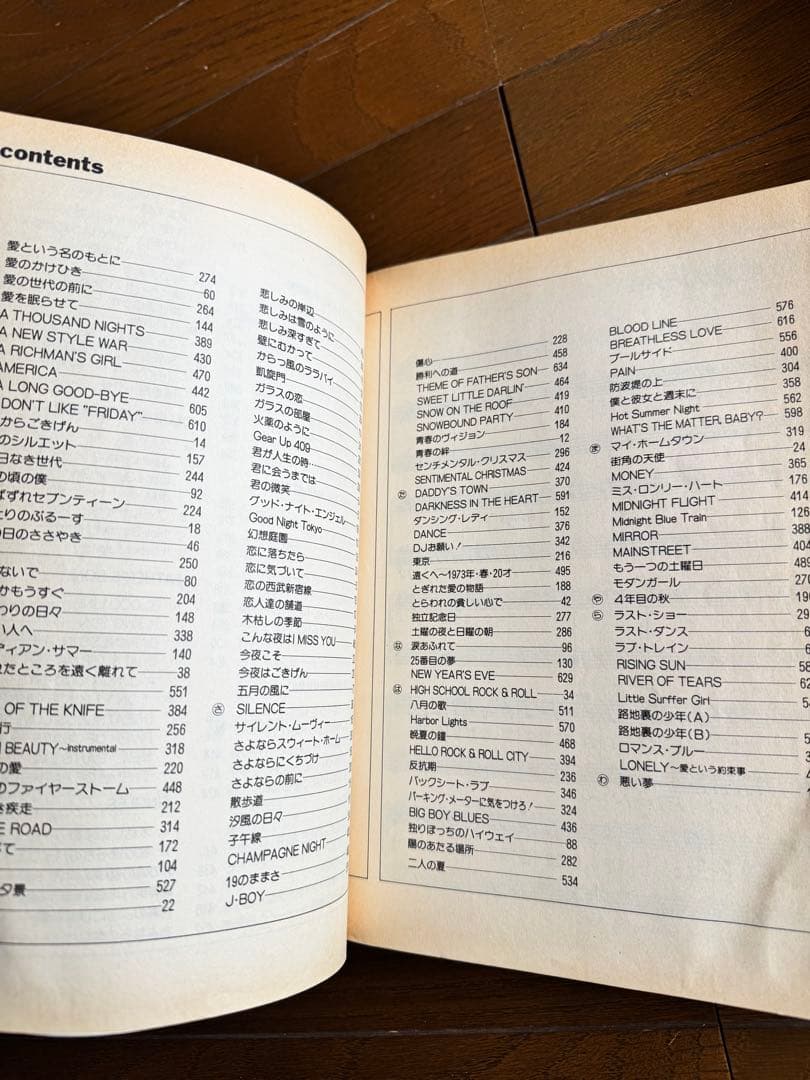 【昭和63年発行／浜田省吾 全曲集 ギター弾き語り】
