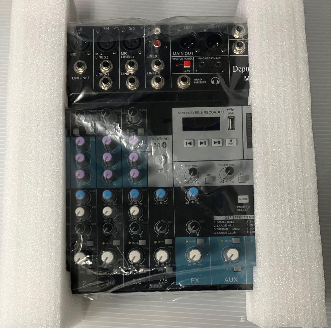 美品元箱入りDepusheng MX8 アナログミキサーエフェクト付きです。